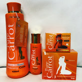 Pure Carrot Bio Balance Carrot Oil Based Set: Lotion 450ml, Serum, Soap and Cream - Afro Body Glow